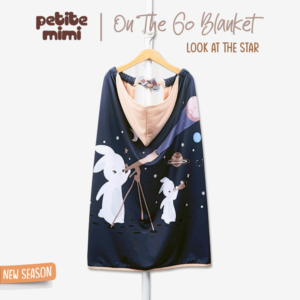Petite Mimi PREMIUM On The Go Blanket - Selimut Topi Multifungsi untuk Apron Menyusui - SNI -Multiuse