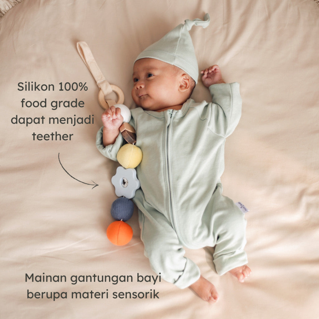 Learning Time Many Balls Mobile - Mainan Gantungan Bayi Baru Lahir / Newborn Stimulasi Sensorik Usia 0-6 Bulan