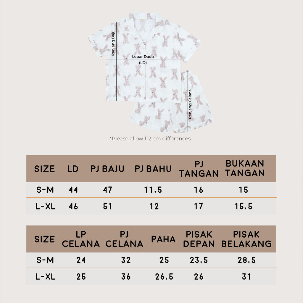 Harlow Kids - NEW Cloud Pajamas for Twenager/ Pajamas Remaja Tweenager/ Pajamas Double Cotton Gauze/Pajamas Anak Perempuan Remaja Tweenager/ Baju Tidur anak Perempuan Remaja Tweenager/ Baju tidur Anak Remaja Tweenager korea