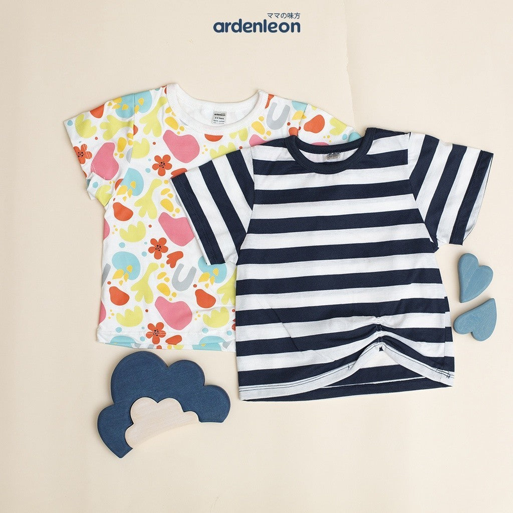 ARDENLEON Atasan Kaos Anak Perempuan Hip Squad Knot Shirt