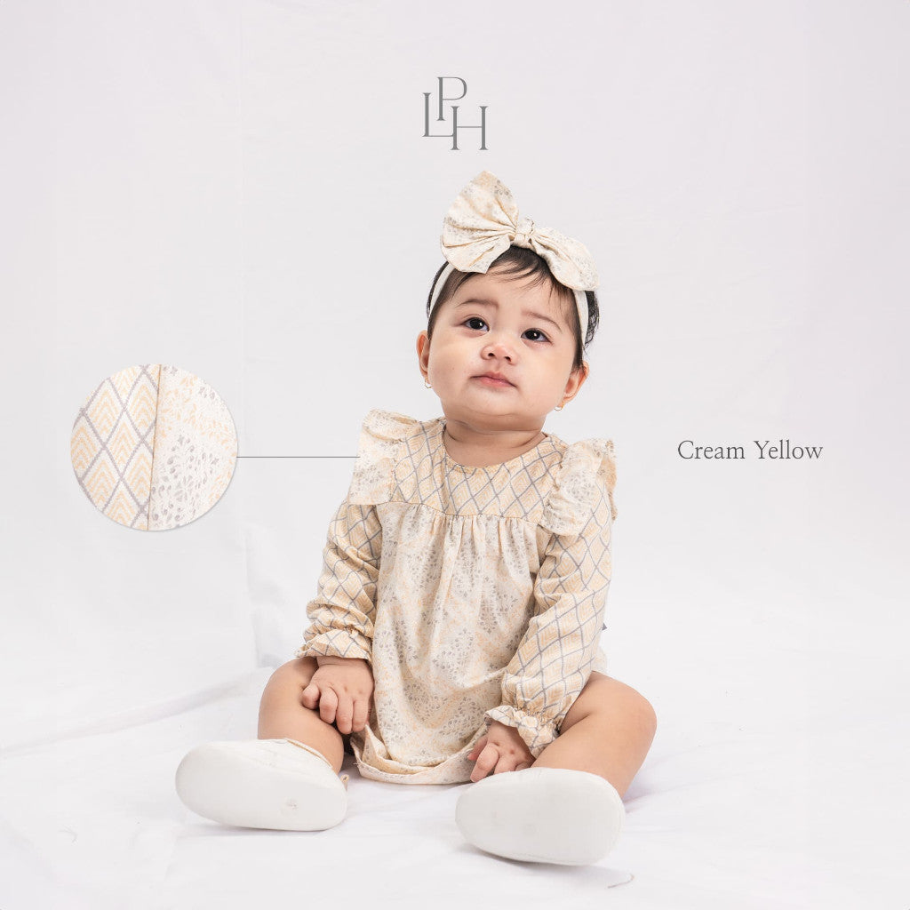 Little Palmerhaus 0-12 Bulan Mahari Baby Gamis / Gamis Bayi Baju Raya / Dress Lebaran Bayi Perempuan Family Series CBKS