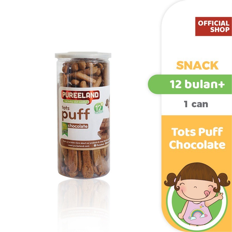 Pureeland Soes Mini MPASI / Baby Puff / MPASI Bayi Organik / Makanan Bayi / Snack Bayi