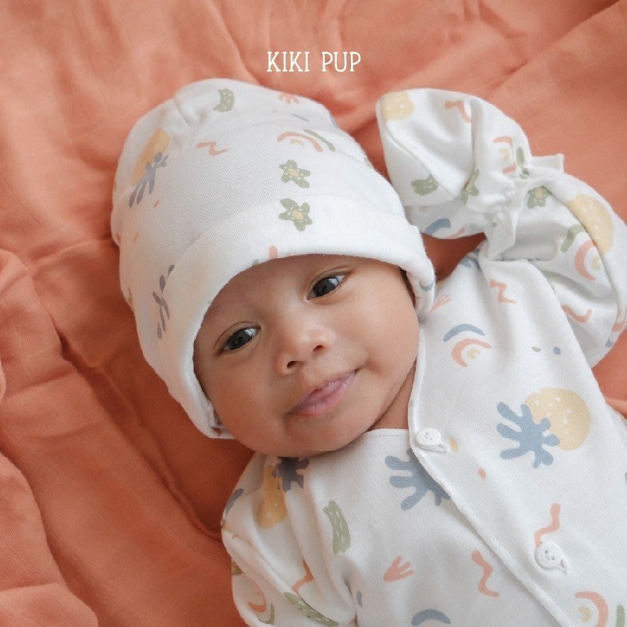 KIKI PUP - Beanie Hat (Abstract)- Topi bayi / Baby hat
