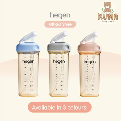 Hegen PCTO™ 330ml/11oz Straw Cup PPSU (Blue/Pink/Grey)