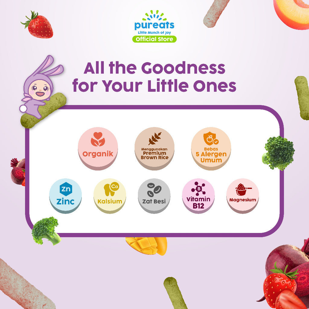Pureats Melty Stick - Camilan Snack Anak Bayi 6 bulan +