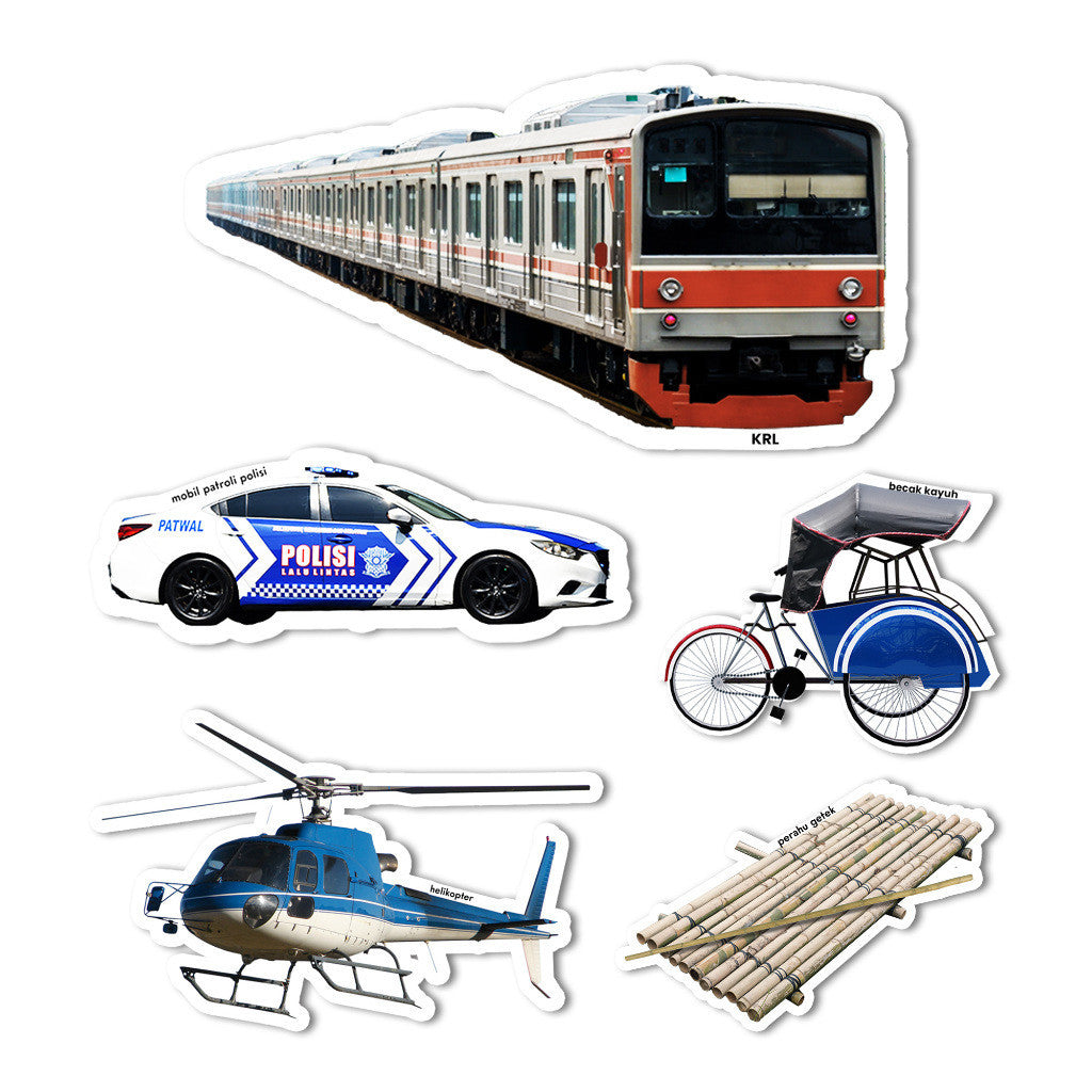 Tentang Anak - Activity Busy Book l Berkeliling Indonesia : Alat Transportasi, Darat, Udara, dan Air l Quiet Book | Velcro Book