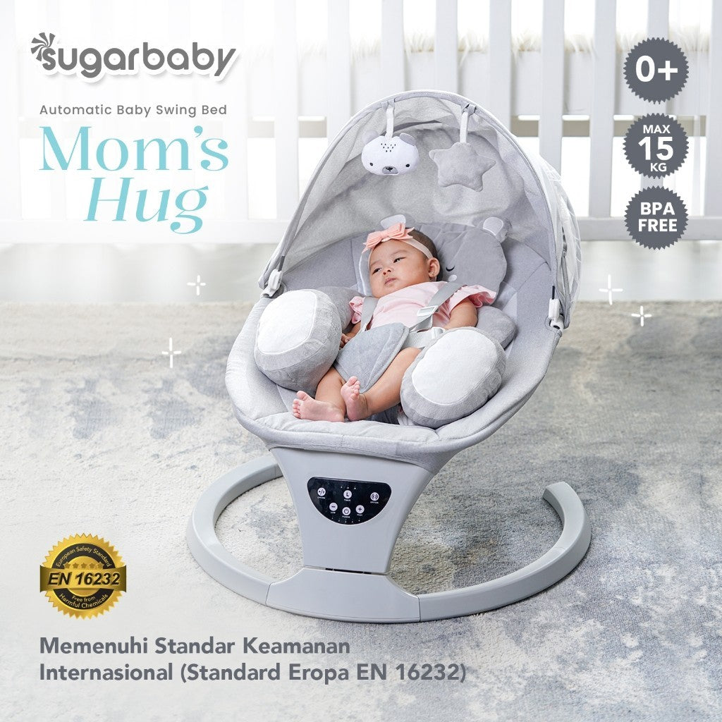 Sugar Baby Moms Hug Automatic Baby Swing Bed/ Ayunan Bayi/ Bouncer Bayi