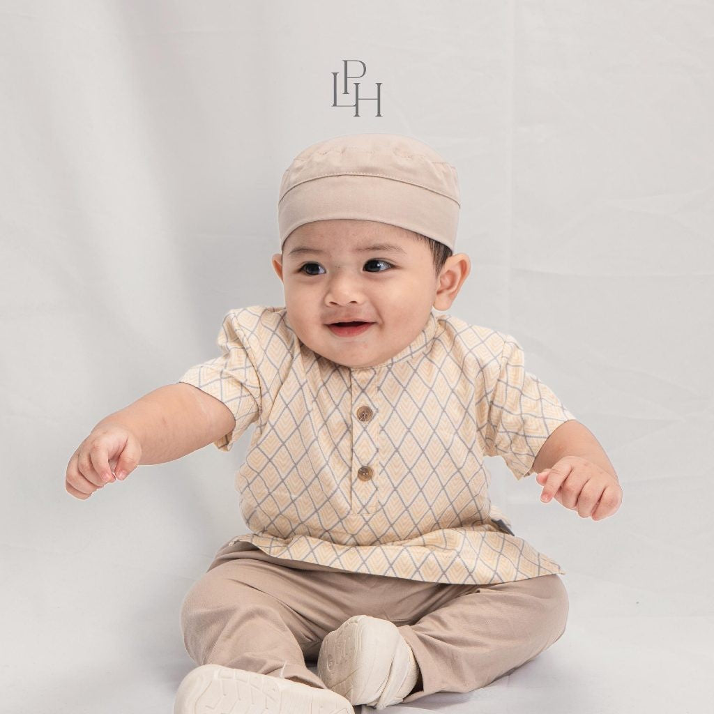 Little Palmerhaus - Rayan Baby Koko Set & Peci - setelan raya koko bayi muslim ramadhan baju lebaran bayi