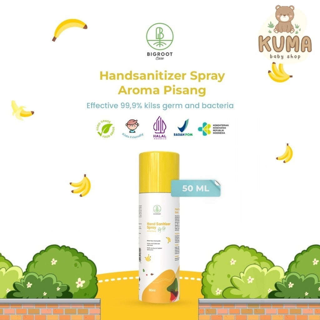 Bigroot Care Hand Sanitizer Spray Sang Pisang 50ml Foodgrade dan Halal