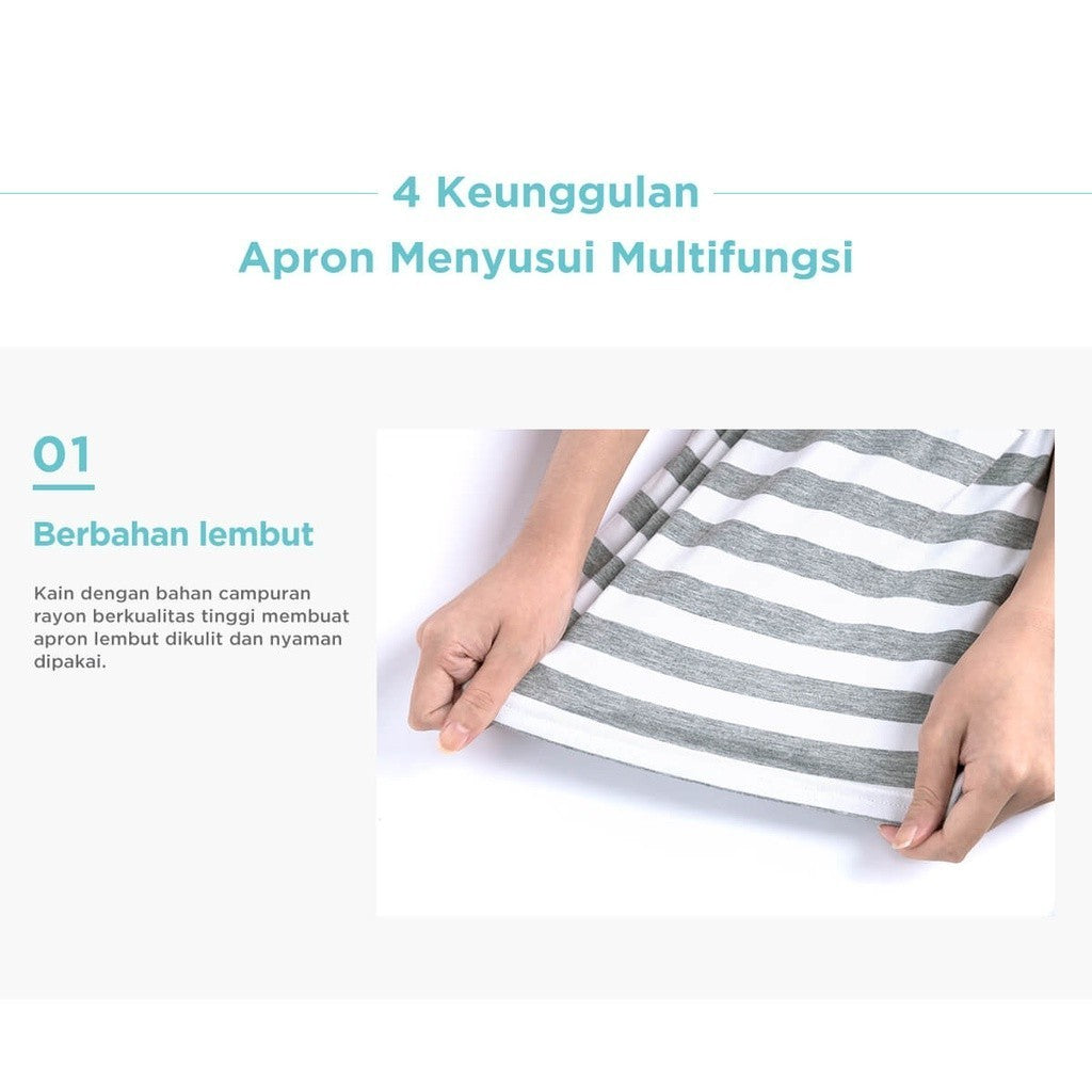 Apron Menyusui | MOOIMOM Multi Use Nursing Scarf - Nursing Cover Perlengkapan Bayi