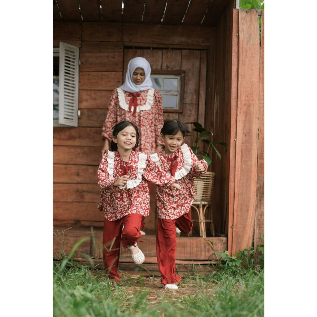 BOHOPANNA - RAYA COLLECTION - ALLIYA SET - Dress Muslim Anak - Baju Muslim Anak Perempuan - Dress Anak Permpuan