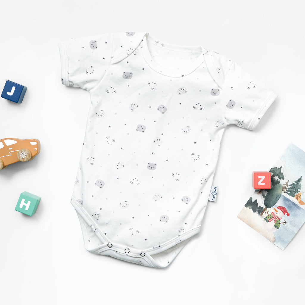 Nice Kids - ARCTIC COLLECTION Baby Bodysuit (Unisex Onesie 0-18 Bulan) Jumper Romper Baju Anak Bayi Newborn Pattern Motif