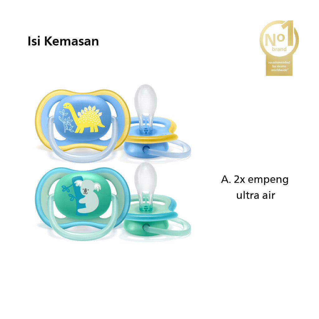 Philips Avent Soother Ultra Air 18m+ SCF349/13 SCF349/10 Pacifer Empeng Dot Bayi