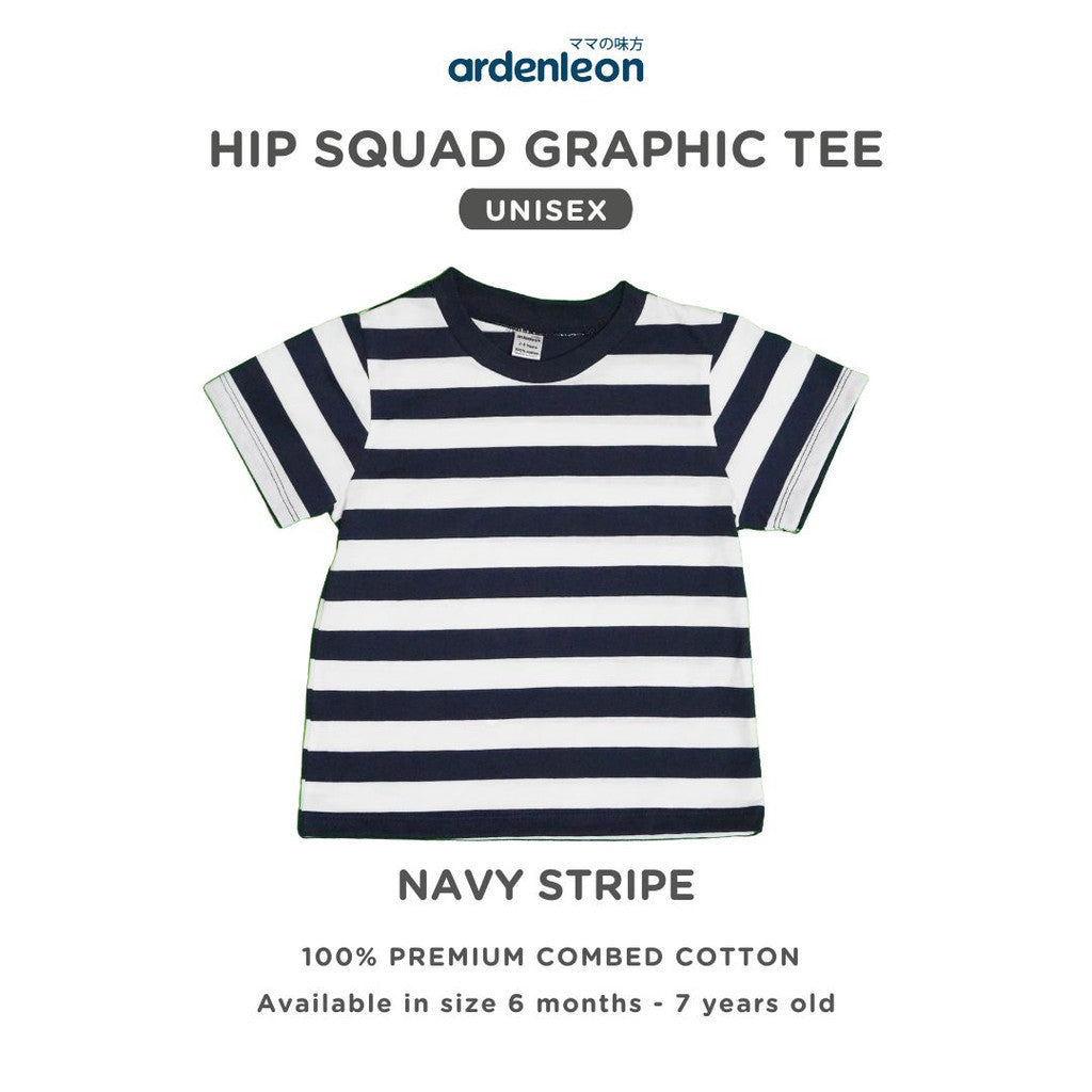 ARDENLEON Atasan Kaos Anak Hip Squad Graphic Tee