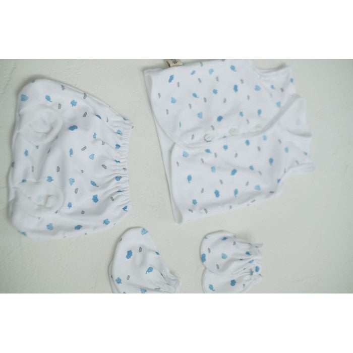 Cocopop Baby COCO Printing Sleveless Button ( Baju Motif Kaos Katun ) Baju Set Bayi Tanpa Lengan