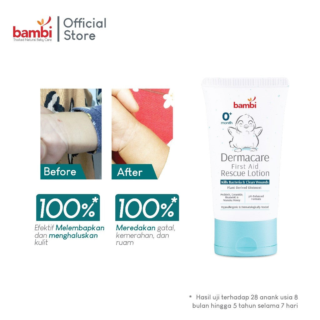 Bambi Baby Dermacare First Aid Rescue Lotion 50ml Anti Luka Antiseptic Anak & Bayi