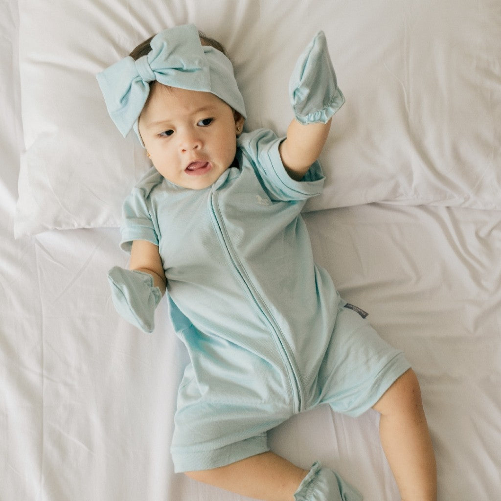 Little Palmerhaus - Baby Zippy Playsuit 9.0 (Jumper Bayi Lengan Pendek)