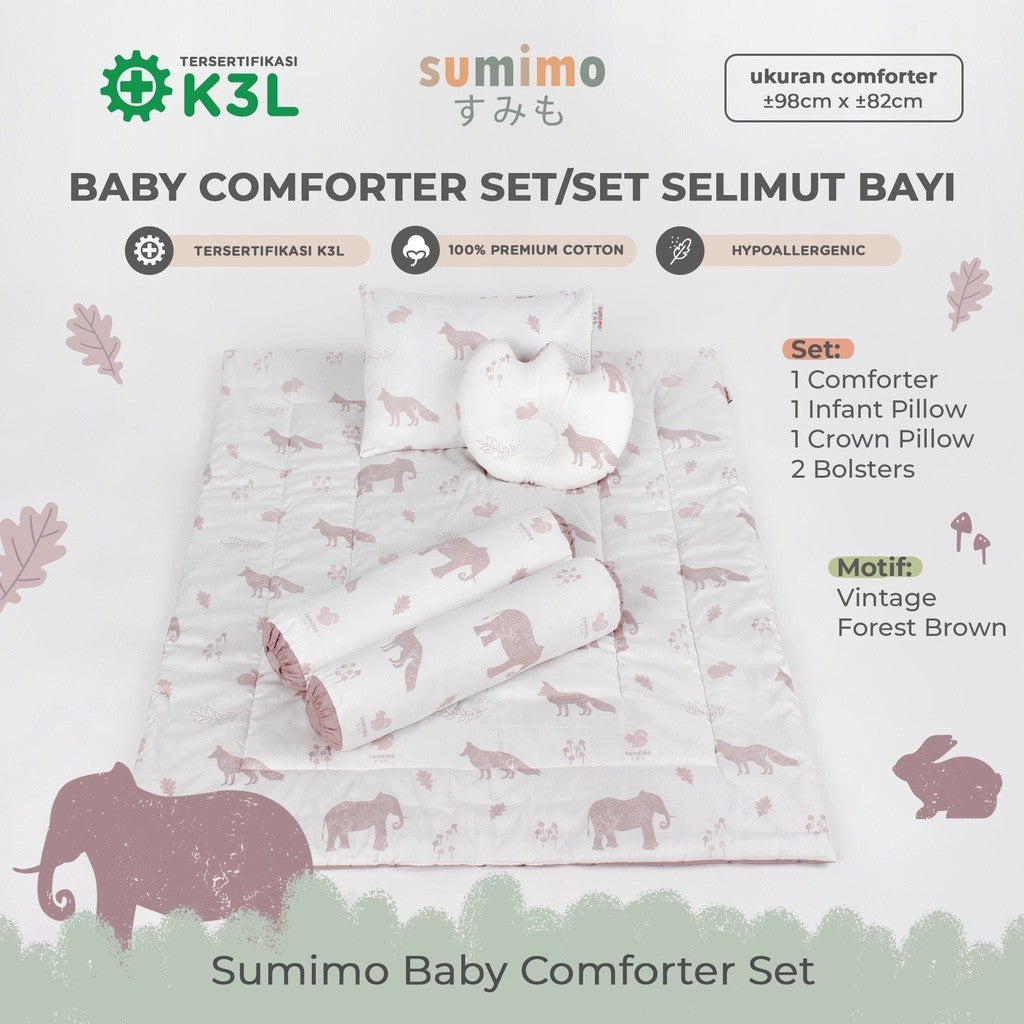 Sumimo Baby Comforter Set Paket Selimut Bantal Guling Bayi