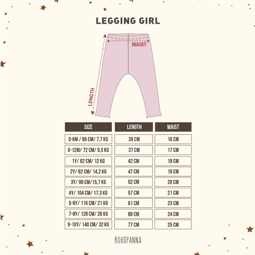 BOHOPANNA - LEGING GIRL Reeb - Celana Legging Anak Perempuan 2357