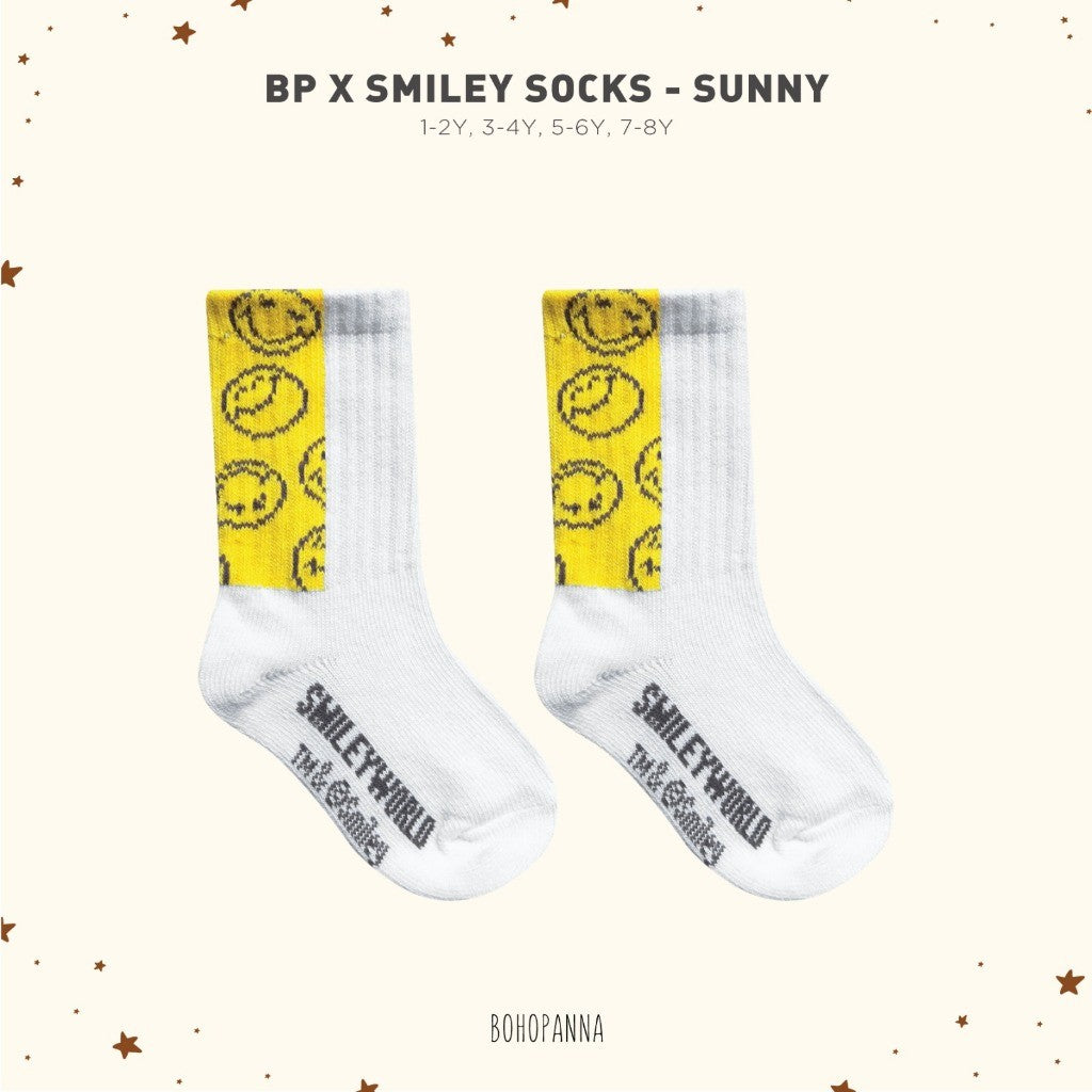 BOHOPANNA - BOHOPANNA X SMILEY - SOCK - Kaos Kaki