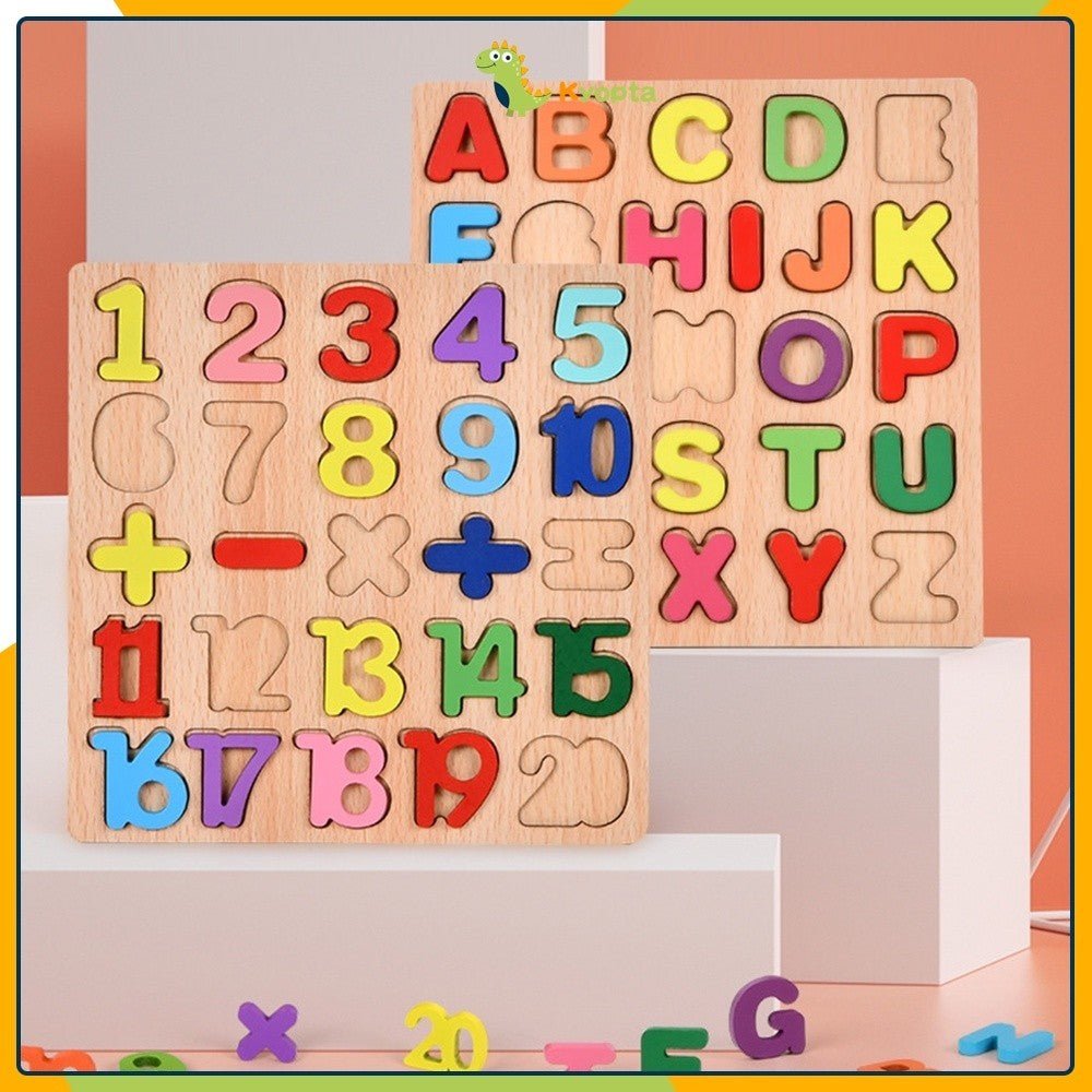 Kyopta  Mainan edukasi anak jigsaw puzzle wooden toys