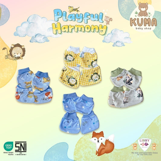 LIBBY Sarung Tangan & Kaki Print Playful Harmony & Fresh Dreams (1pcs/set)