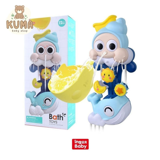 Ingbaby Whale Conch Spinner Splash Water Bath Toys Mainan Mandi Anak