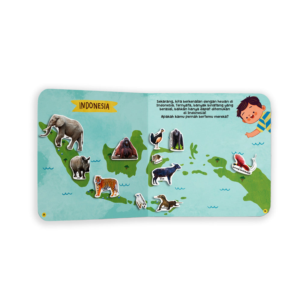 Tentang Anak - Velcro Activity Book: Hewan dan Habitatnya | Busy Book | Buku Anak