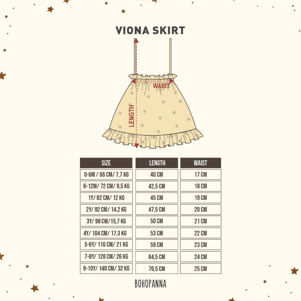 BOHOPANNA - VIONA SKIRT - Rok Anak Perempuan