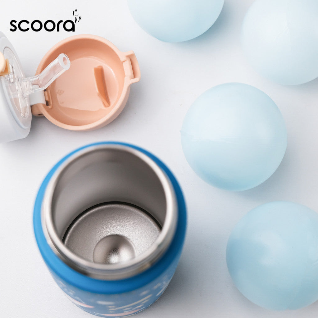 SCOORA Zoy Botol Minum Stainless Anak Dengan Sedotan Tumbler 480ml