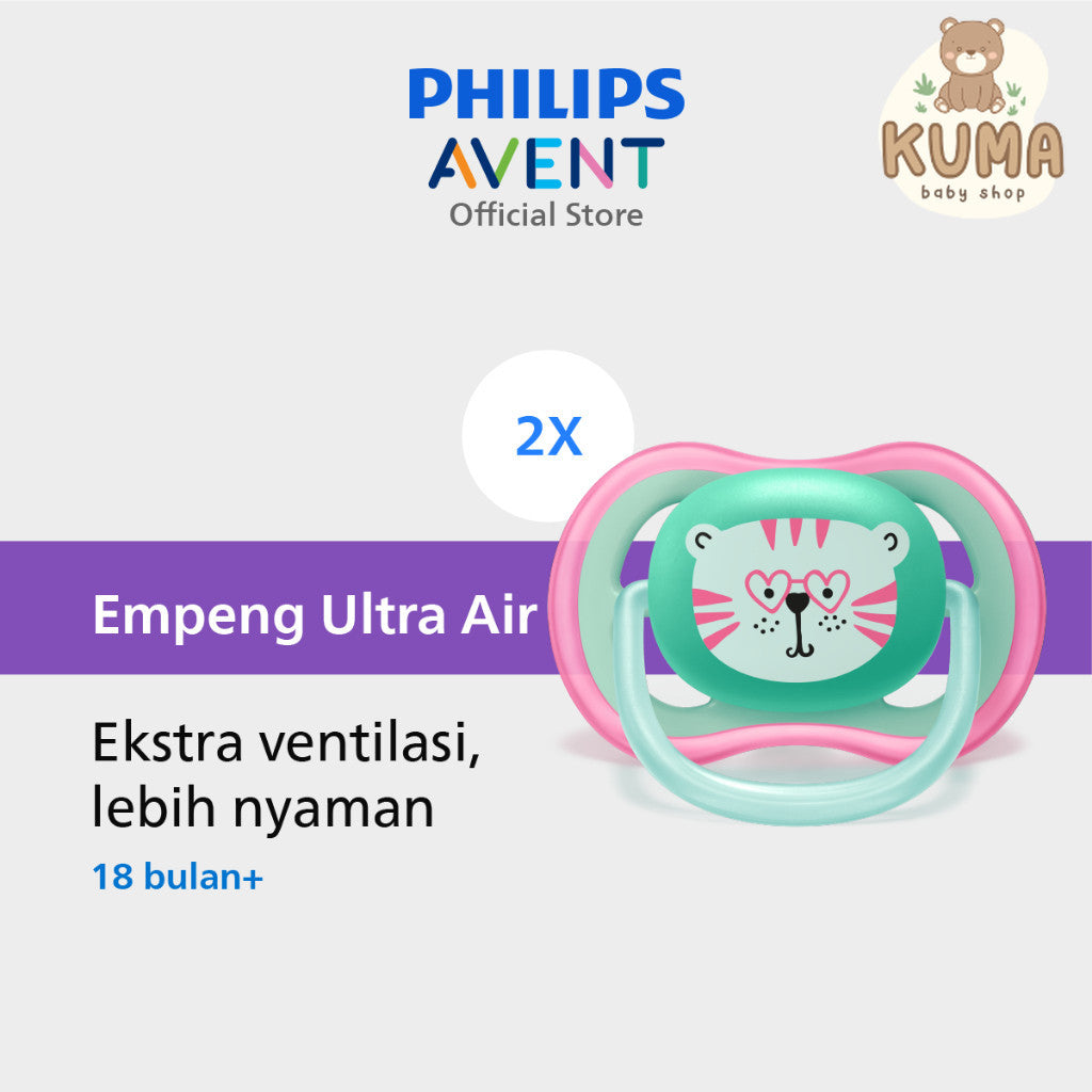 Philips Avent Soother Ultra Air 18m+ SCF349/13 SCF349/10 Pacifer Empeng Dot Bayi