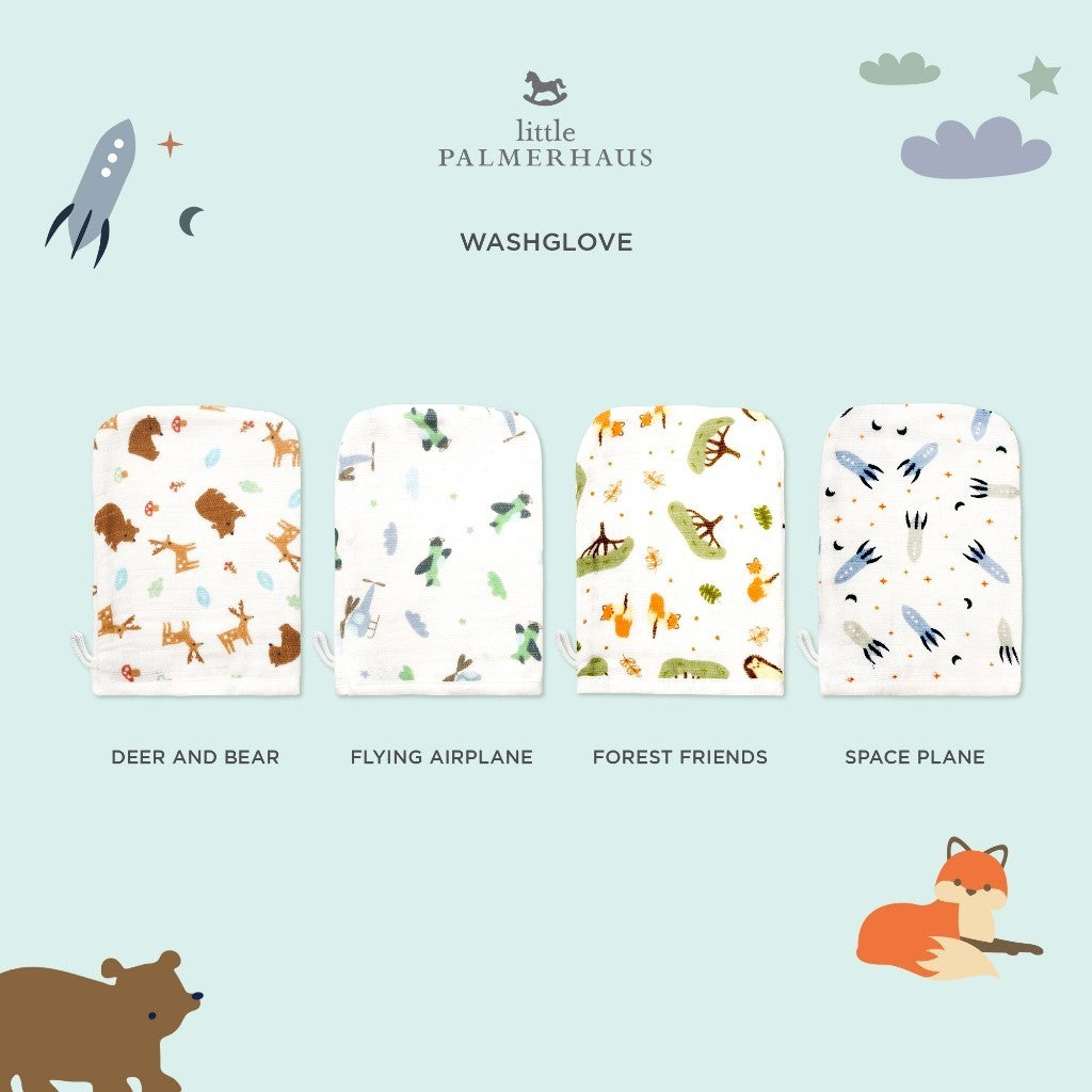 Little Palmerhaus - Washglove 2.0 Set of 2 (Waslap Bayi Isi 2)