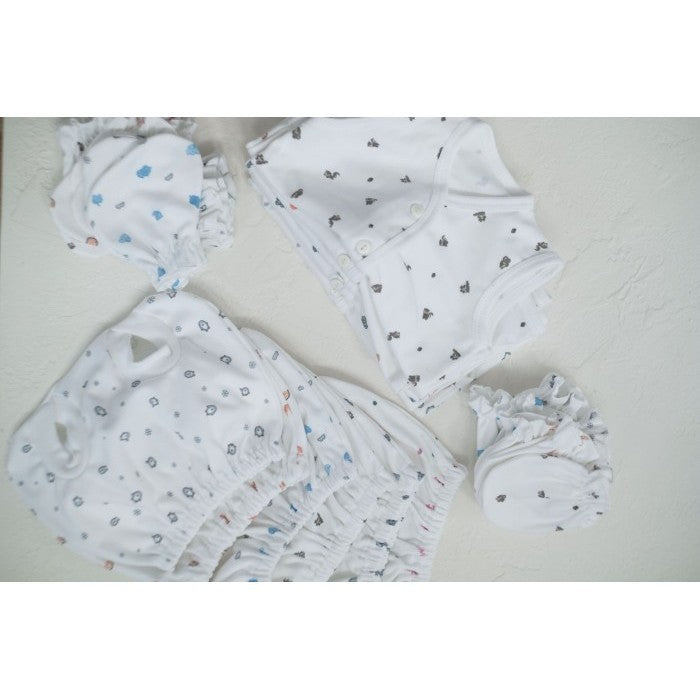Cocopop Baby COCO Printing Sleveless Button ( Baju Motif Kaos Katun ) Baju Set Bayi Tanpa Lengan