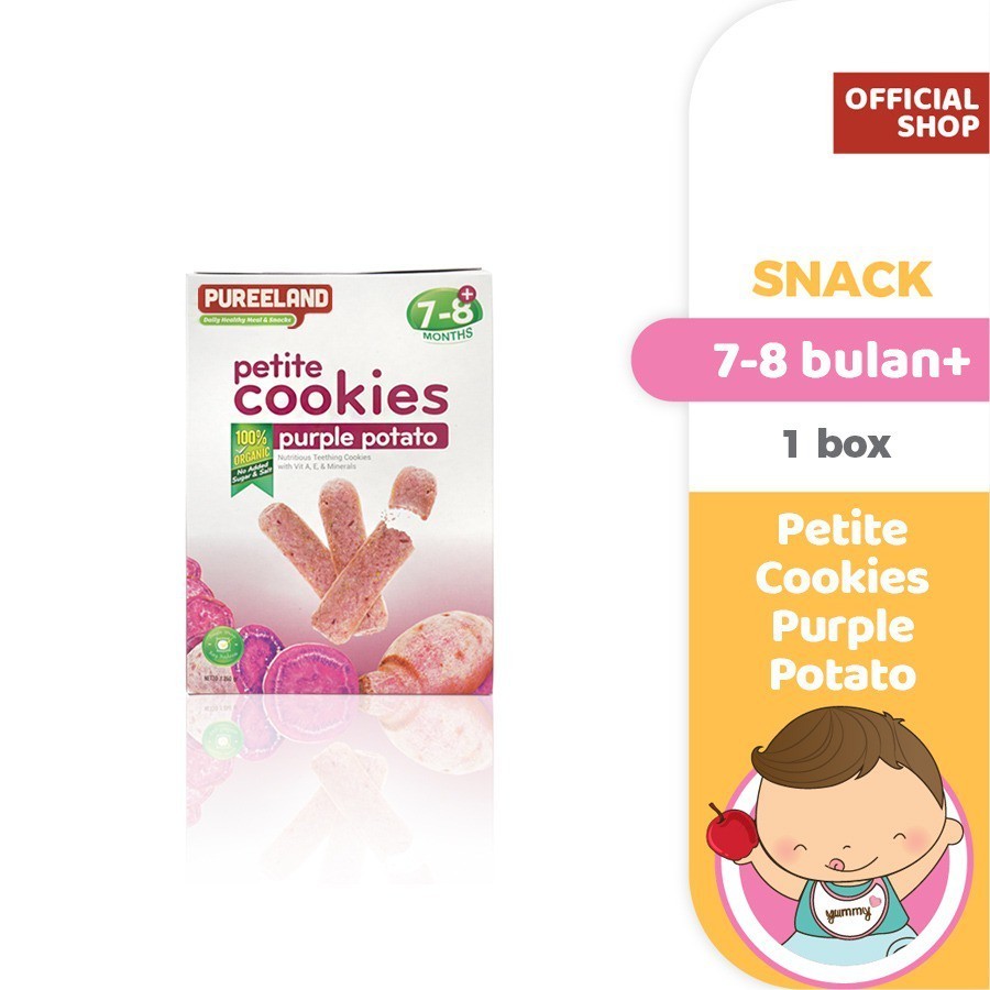 Pureeland Baby Cookies 7 - 8 Bulan  / MPASI Bayi Organik / Makanan Bayi / Snack Bayi / Biskuit Bayi