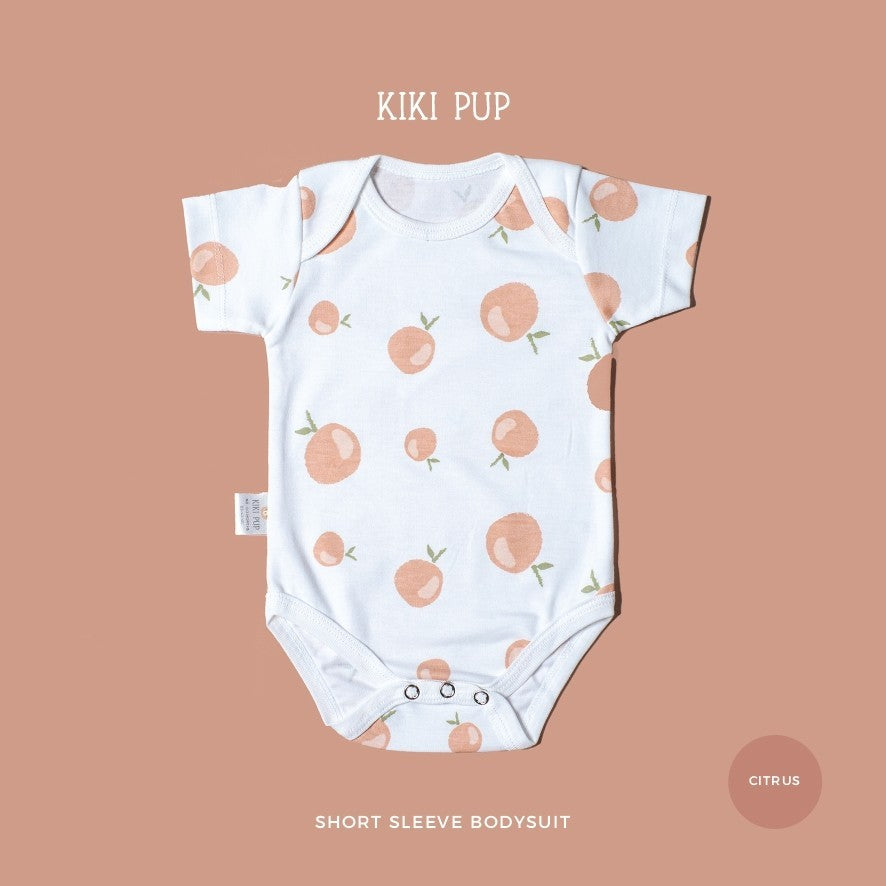 KIKI PUP - Short Sleeve Bodysuit  (Tropical Fruits)  - Jumper/Onesies/Baju terusan bayi polos