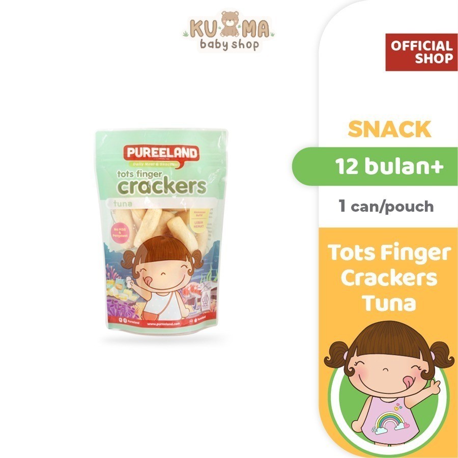 Pureeland Baby Finger Crackers Tuna / MPASI Bayi Organik / Makanan Bayi / Snack Bayi