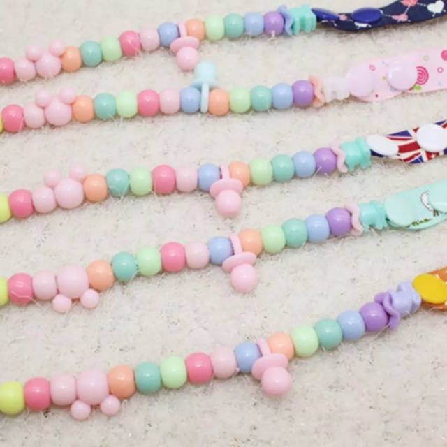 Pacifier&Teether Clipper/Pacifier Holder Chain/Tali Gantungan Empeng POLOS /Rantai Gigitan Bayi