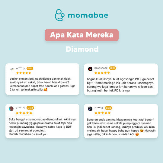 MOMABAE - DIAMOND Pompa ASI Elektrik FREE COOLER BAG / Breast Pump Electric / Pumping ASI Elektrik Portable