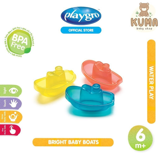 Playgro Baby Bright Baby Boats - Mainan Mandi Anak