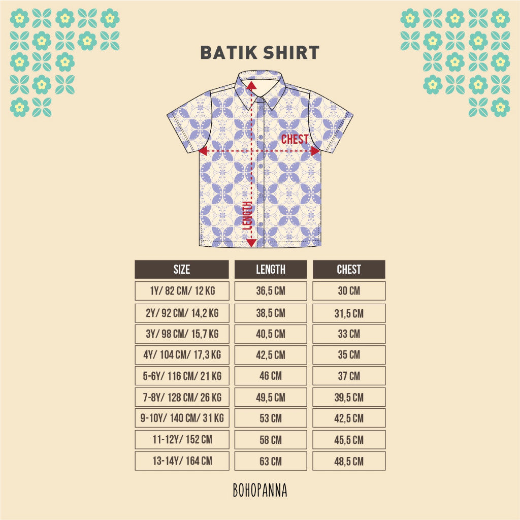 BOHOPANNA - BATIK SHIRT - BATIK - Atasan Batik Anak Laki-Laki