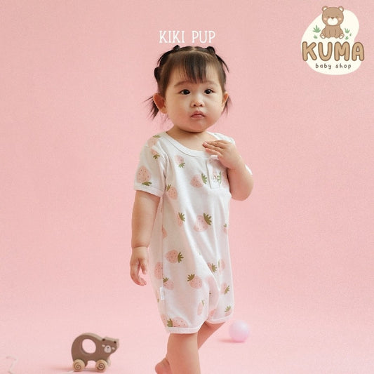 KIKI PUP - Short Sleeve Romper (Tropical Fruits) - Jumper/Onesies/Baju terusan bayi polos