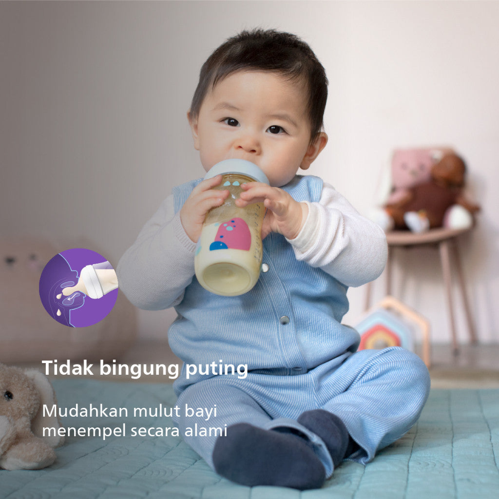 Philips Avent Natural PPSU Twin Bottle 1M+ 260ml SCF582/20 Botol Bayi