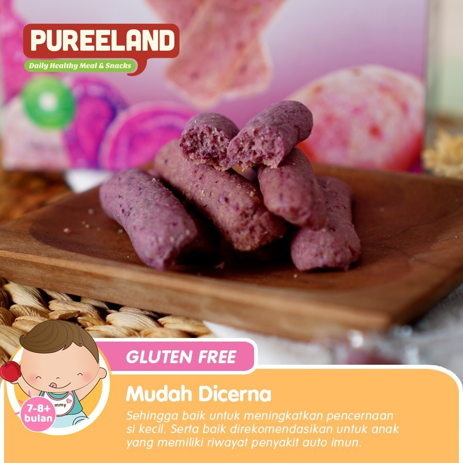 Pureeland Baby Cookies 7 - 8 Bulan  / MPASI Bayi Organik / Makanan Bayi / Snack Bayi / Biskuit Bayi