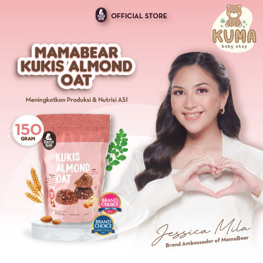 Mama Bear Kukis Almond Oat 150gr Pelancar Asi Cemilan