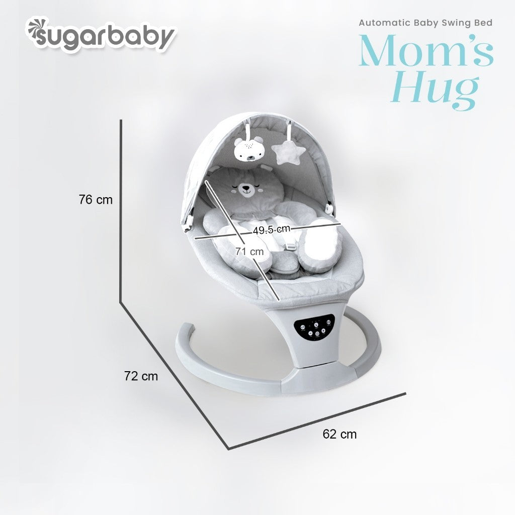 Sugar Baby Moms Hug Automatic Baby Swing Bed/ Ayunan Bayi/ Bouncer Bayi