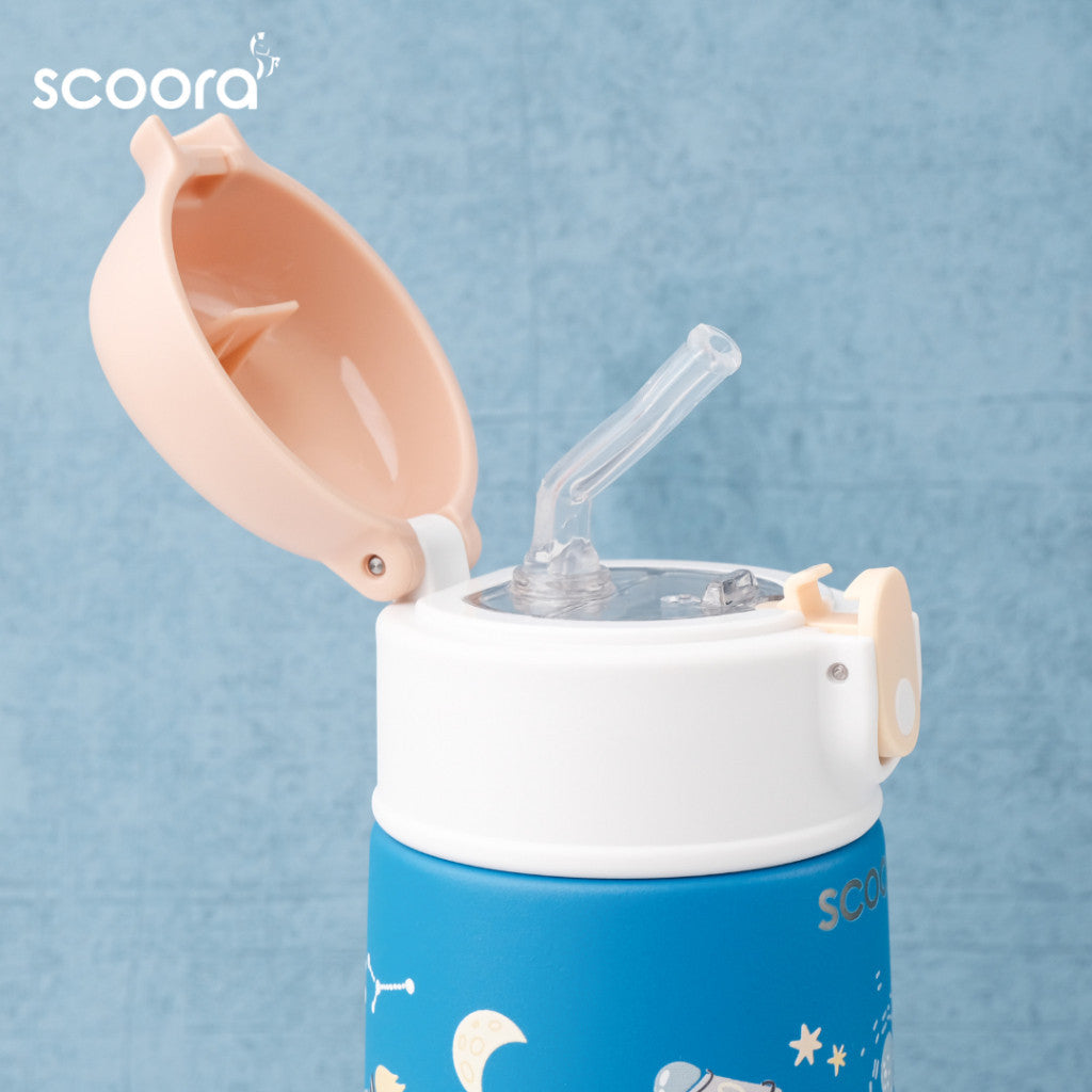 SCOORA Zoy Botol Minum Stainless Anak Dengan Sedotan Tumbler 480ml