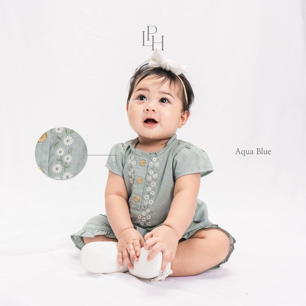 Little Palmerhaus - Baju Lebaran 2025 - Alisha Baby Girl Set (Setelan Tunik Bayi Usia 0-12 Bulan)