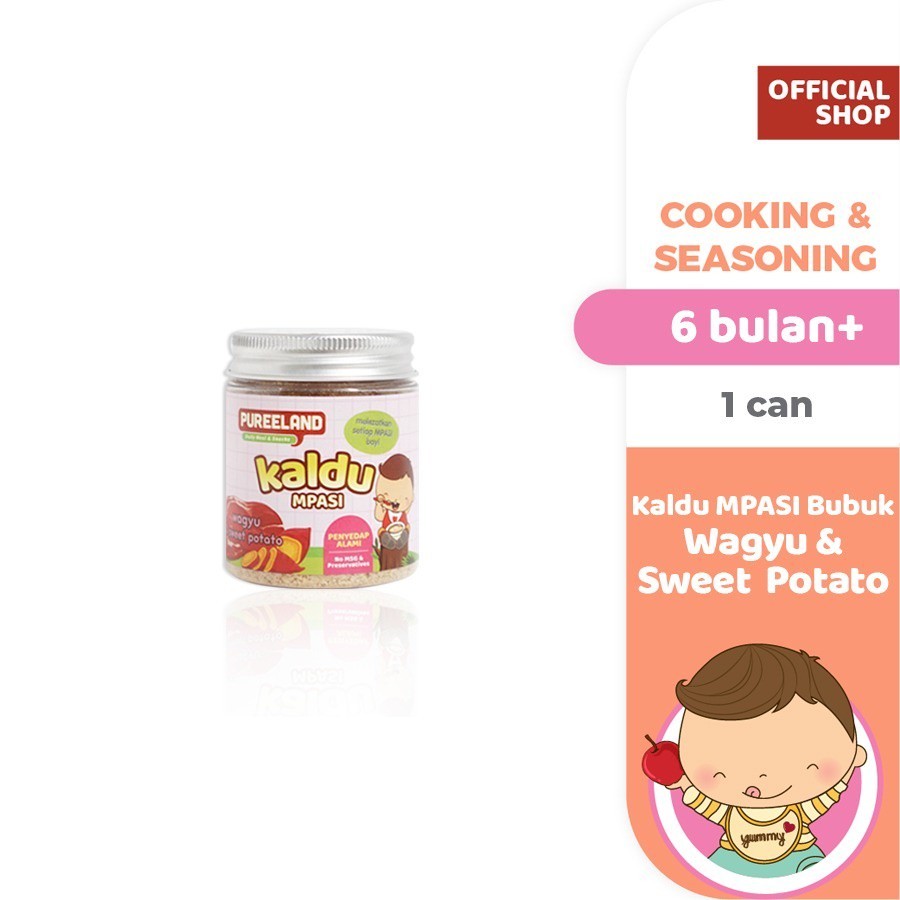 Pureeland Kaldu MPASI Wagyu, Salmon, Ayam / Penyedap Alami MPASI No MSG / Bumbu MPASI Bayi