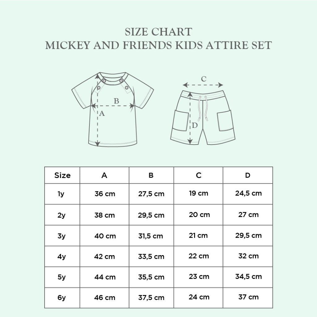 Little Palmerhaus - Mickey and Friends Kids Attire Set (Setelan Baju Anak)