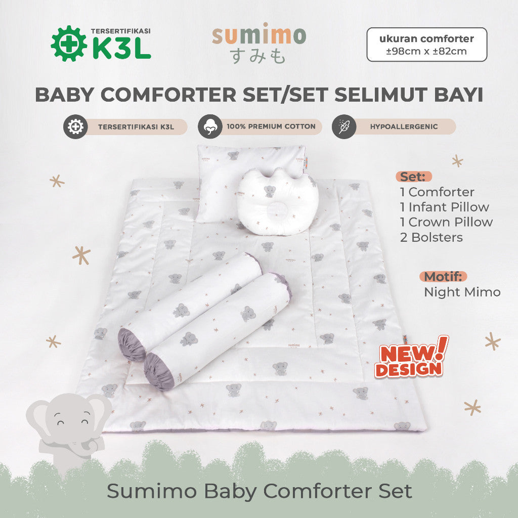 Sumimo Baby Comforter Set Paket Selimut Bantal Guling Bayi